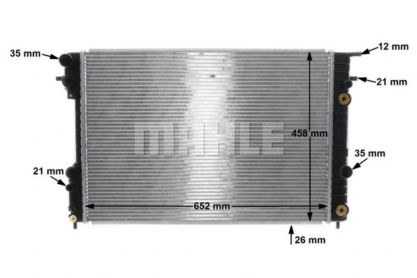 Radiator, engine cooling