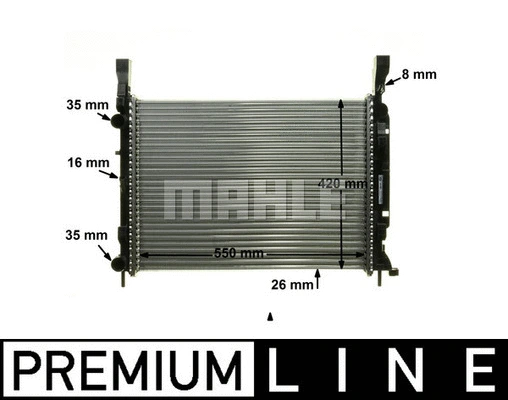 Radiator, engine cooling