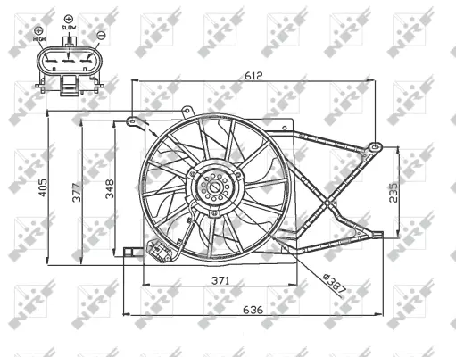 Fan, engine cooling (WG1720674)