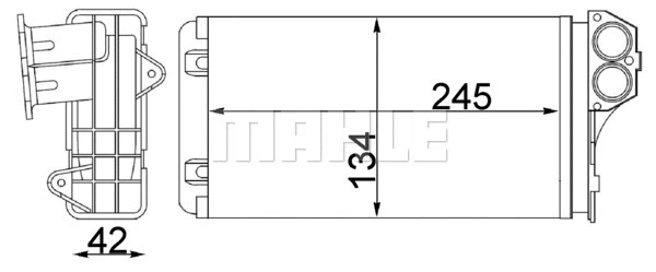 Heat Exchanger, interior heating (WG2180213)