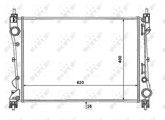 Radiator, engine cooling (WG1722733)