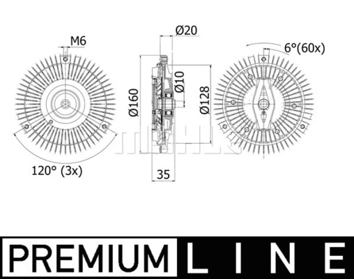 Clutch, radiator fan (WG2180413)