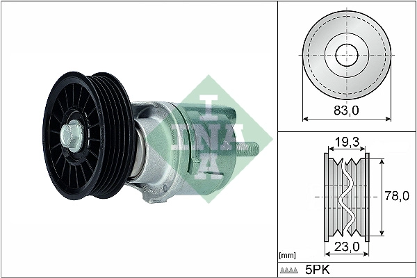 Belt Tensioner, V-ribbed belt (WG1253424)