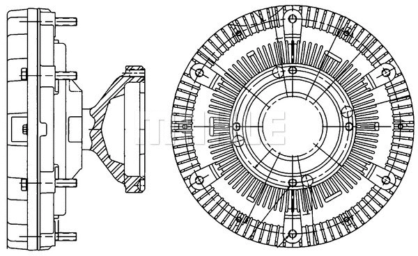 Clutch, radiator fan (WG2180360)
