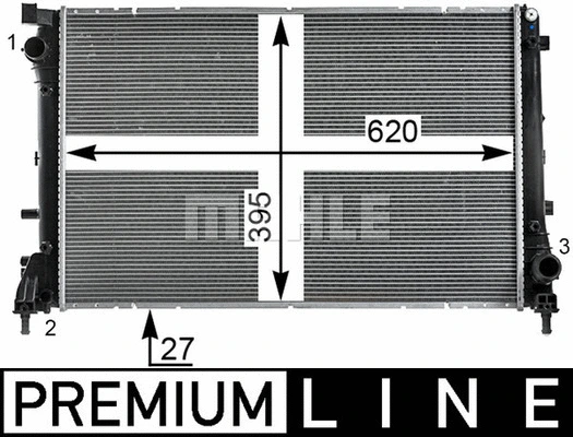 Radiator, engine cooling