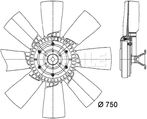 Fan, engine cooling