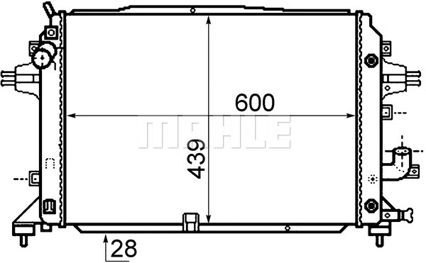 Radiator, engine cooling