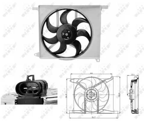 Fan, engine cooling (WG1720625)