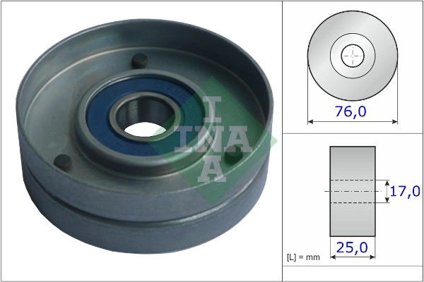 Tensioner Pulley, V-ribbed belt (WG1252575)