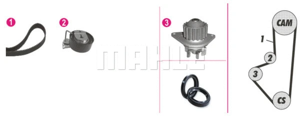 Water Pump & Timing Belt Kit (WG2182205)