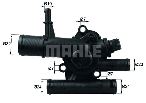 Thermostat, coolant (WG1217654)
