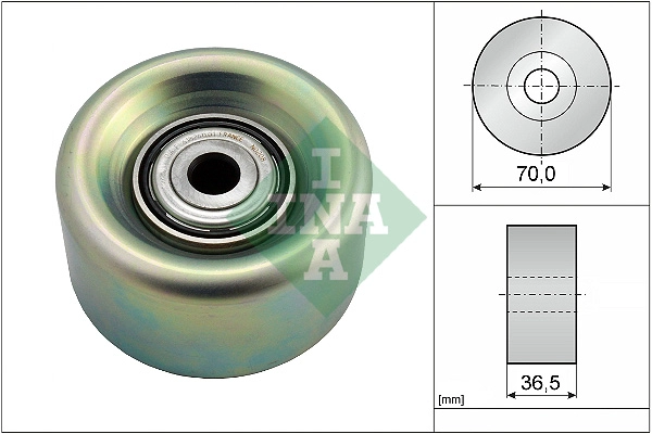 Deflection/Guide Pulley, V-ribbed belt (WG1253155)