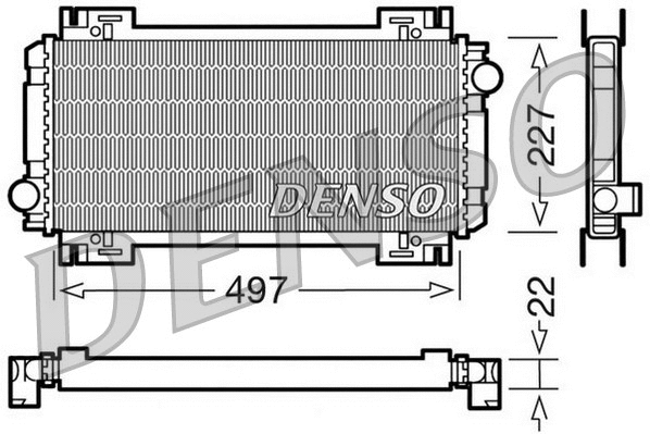 Radiator, engine cooling (WG1919062)