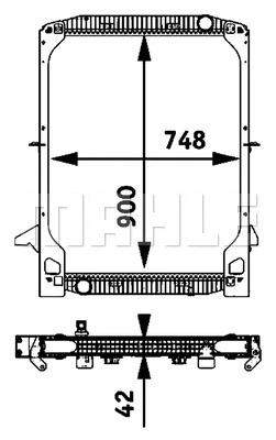 Radiator, engine cooling