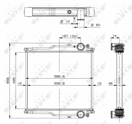 Radiator, engine cooling