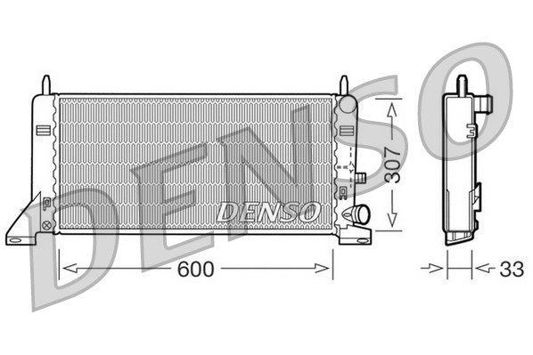 Radiator, engine cooling (WG1919054)