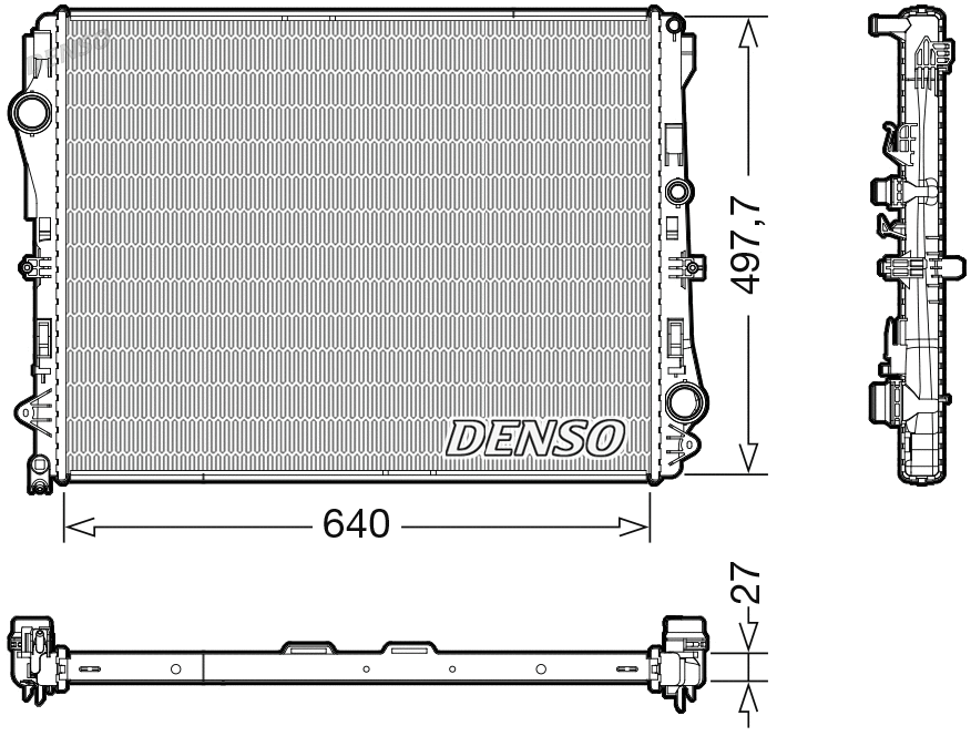 Radiator, engine cooling (WG2270645)