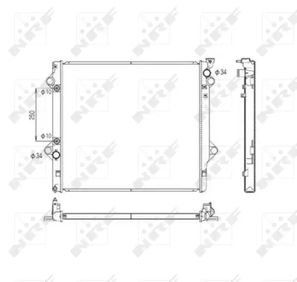 Radiator, engine cooling (WG1722411)