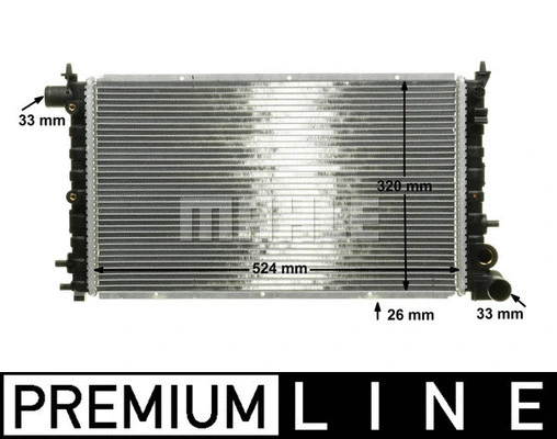 Radiator, engine cooling