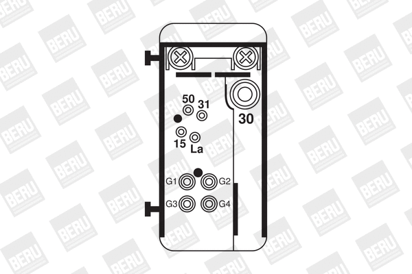Relay, glow plug system