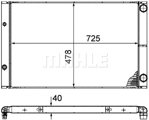 Radiator, engine cooling
