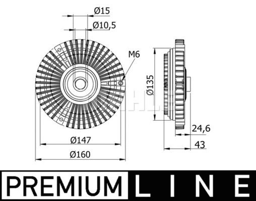 Clutch, radiator fan (WG2180452)