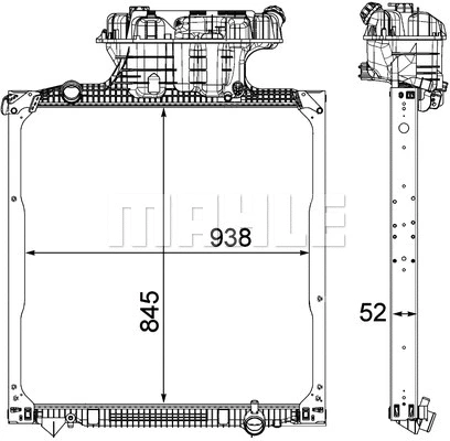 Radiator, engine cooling (WG2182258)