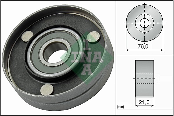 Deflection/Guide Pulley, V-ribbed belt (WG1710110)