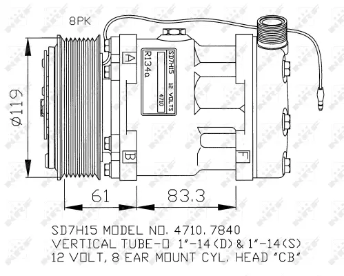 Compressor, air conditioning (WG2260555)