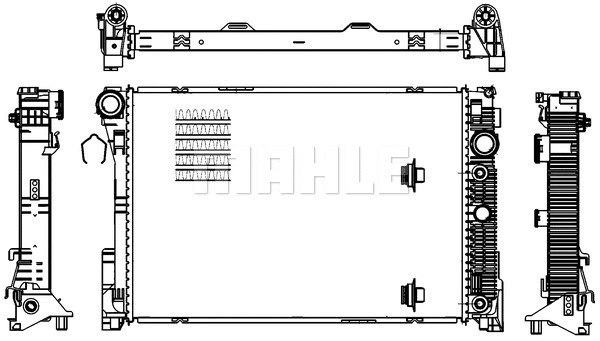 Radiator, engine cooling