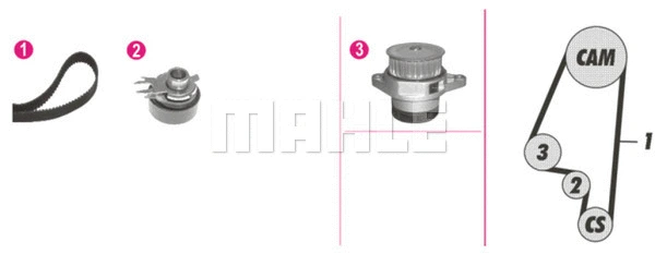 Water Pump & Timing Belt Kit (WG2182104)