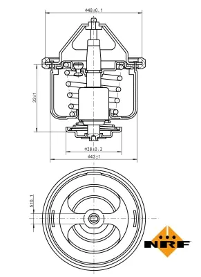 Thermostat, coolant (WG2184653)