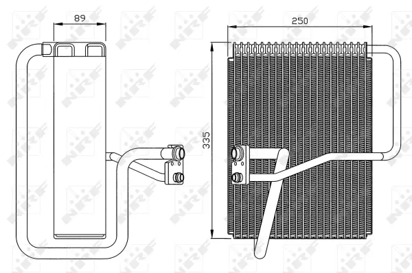 Evaporator, air conditioning (WG2161289)