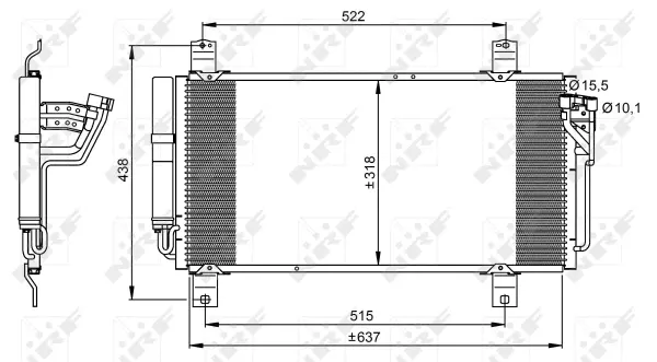 Condenser, air conditioning (WG2161223)