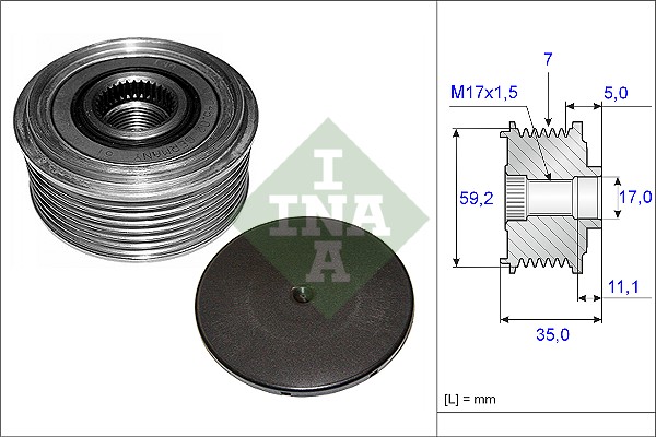 Alternator Freewheel Clutch (WG1253663)