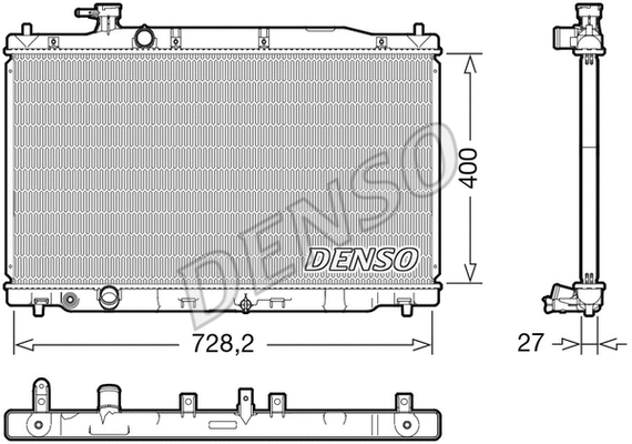 Radiator, engine cooling (WG2170191)