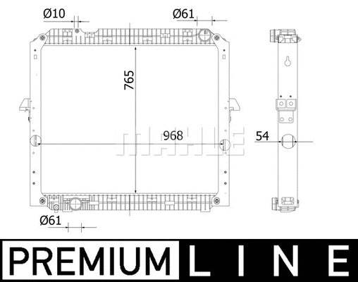 Radiator, engine cooling (WG2183287)