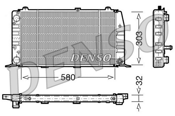 Radiator, engine cooling (WG1918813)