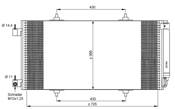 Condenser, air conditioning (WG2161108)