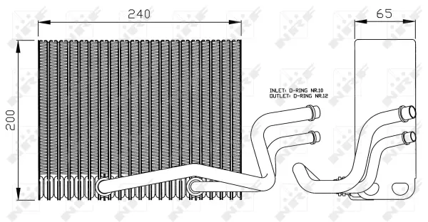 Evaporator, air conditioning