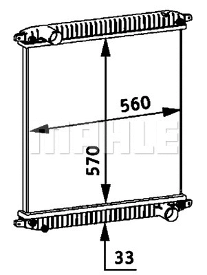 Radiator, engine cooling (WG2183912)