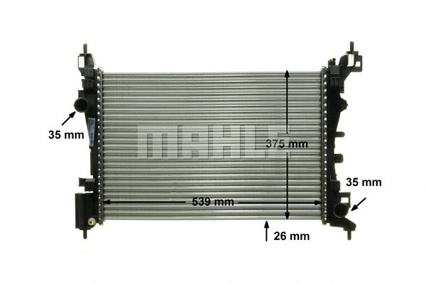 Radiator, engine cooling