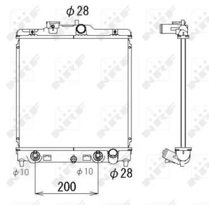Radiator, engine cooling (WG1722471)
