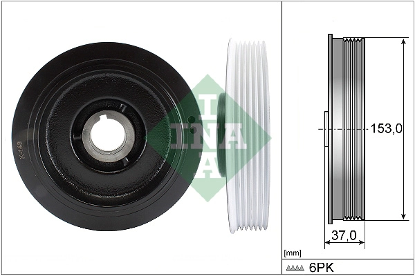 Belt Pulley, crankshaft (WG1254383)