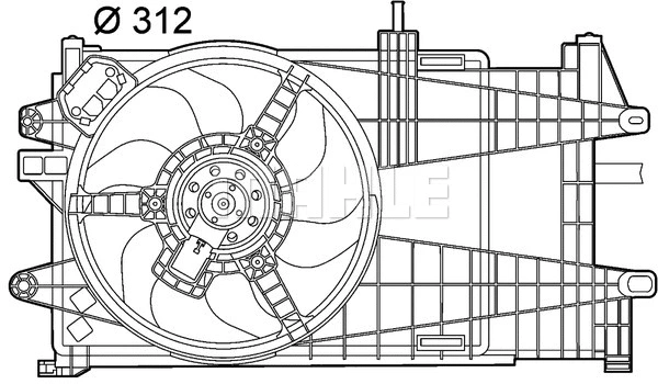 Fan, engine cooling (WG2180543)