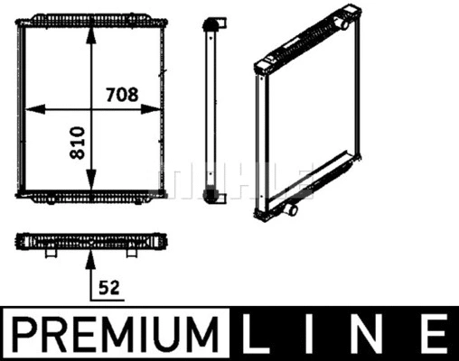Radiator, engine cooling