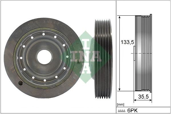 Belt Pulley, crankshaft (WG1254406)