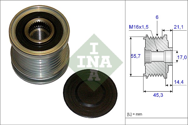 Alternator Freewheel Clutch (WG1253617)