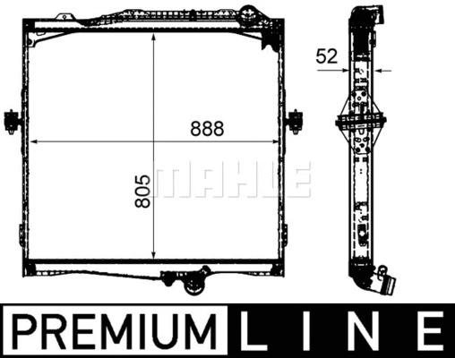 Radiator, engine cooling