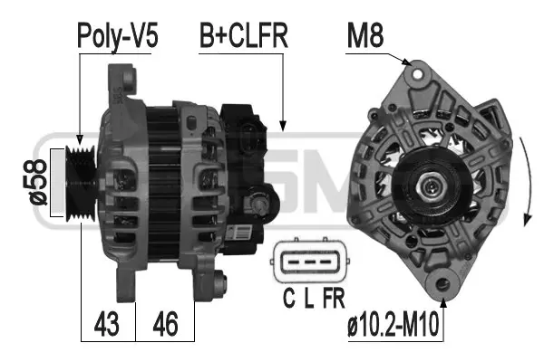Alternator (WG2011077)